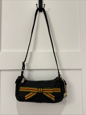 L.A.M.B Gwen Stefani LeSportsac Mini Hella Hobo Adjust Shoulder Bag Rasta Bow